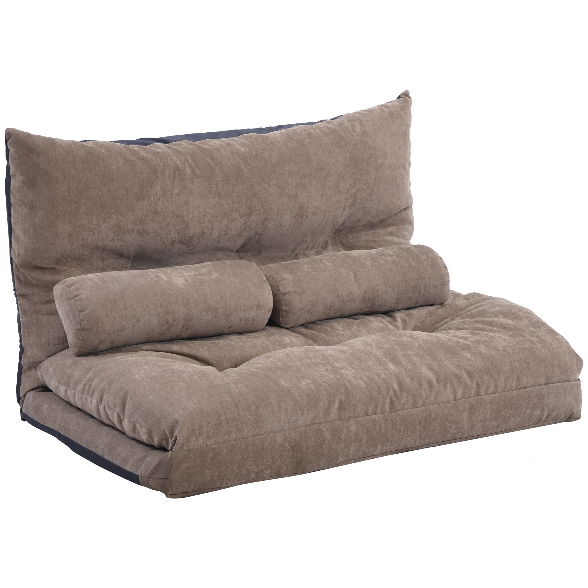 Adjustable Folding Futon Sofa With Two Pillows - WF015436AAP