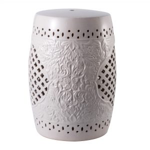 White Ceramic Garden Stools 4067 W50824067