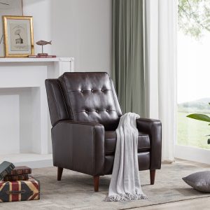 Push Back Recliner Manual Armchair With Medieval Style Accent Chair - WF198203AAD