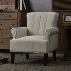 Accent Rivet Tufted Polyester Armchair - PP212520CAA