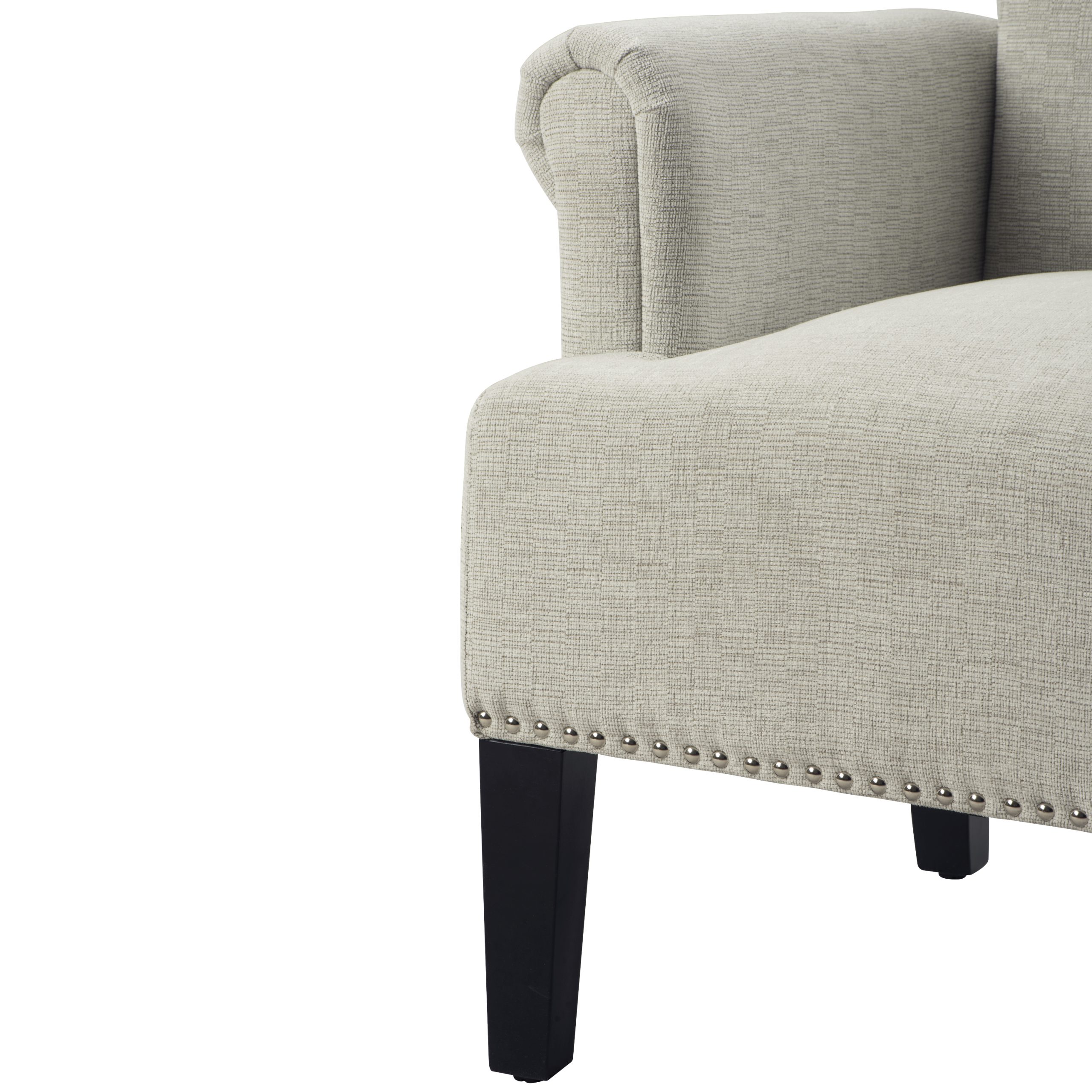 Accent Rivet Tufted Polyester Armchair