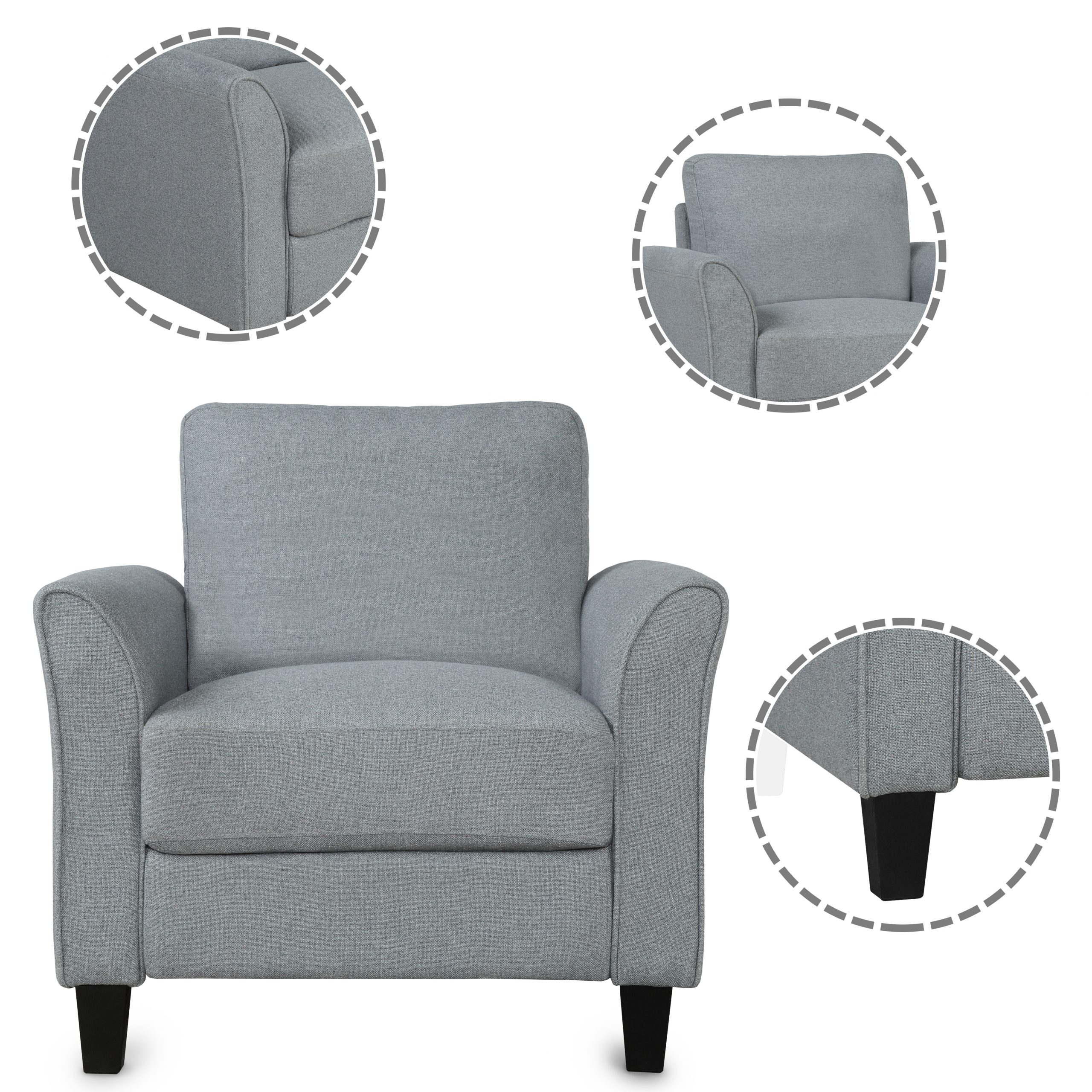 Single Chair And 3-Seat Sofa - LP000015EAA