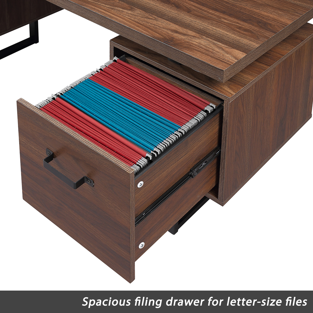 59" Writing Study Table With Drawers - WF193467DAA