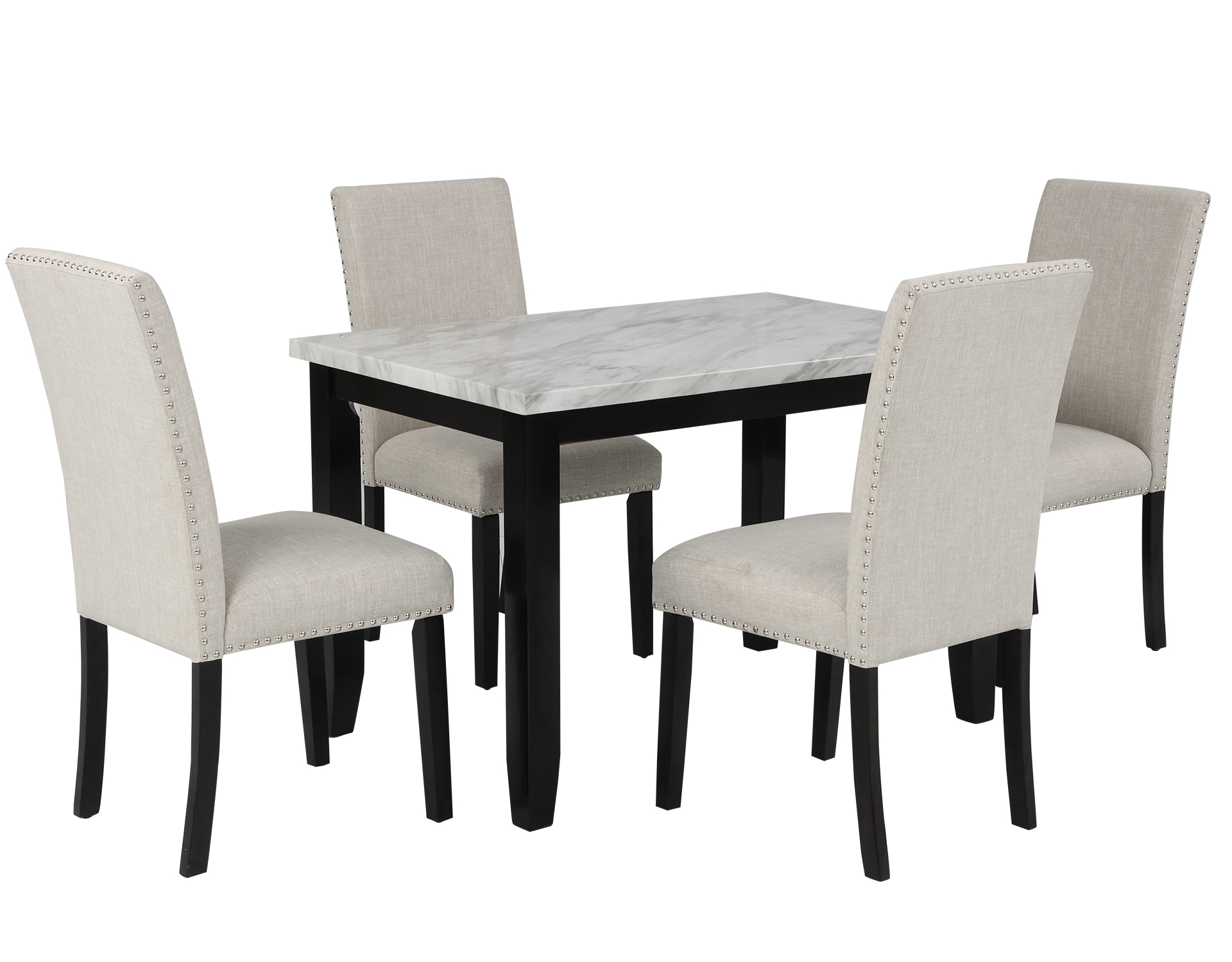 Faux Marble 5-Piece Dining Set - ST000040AAK