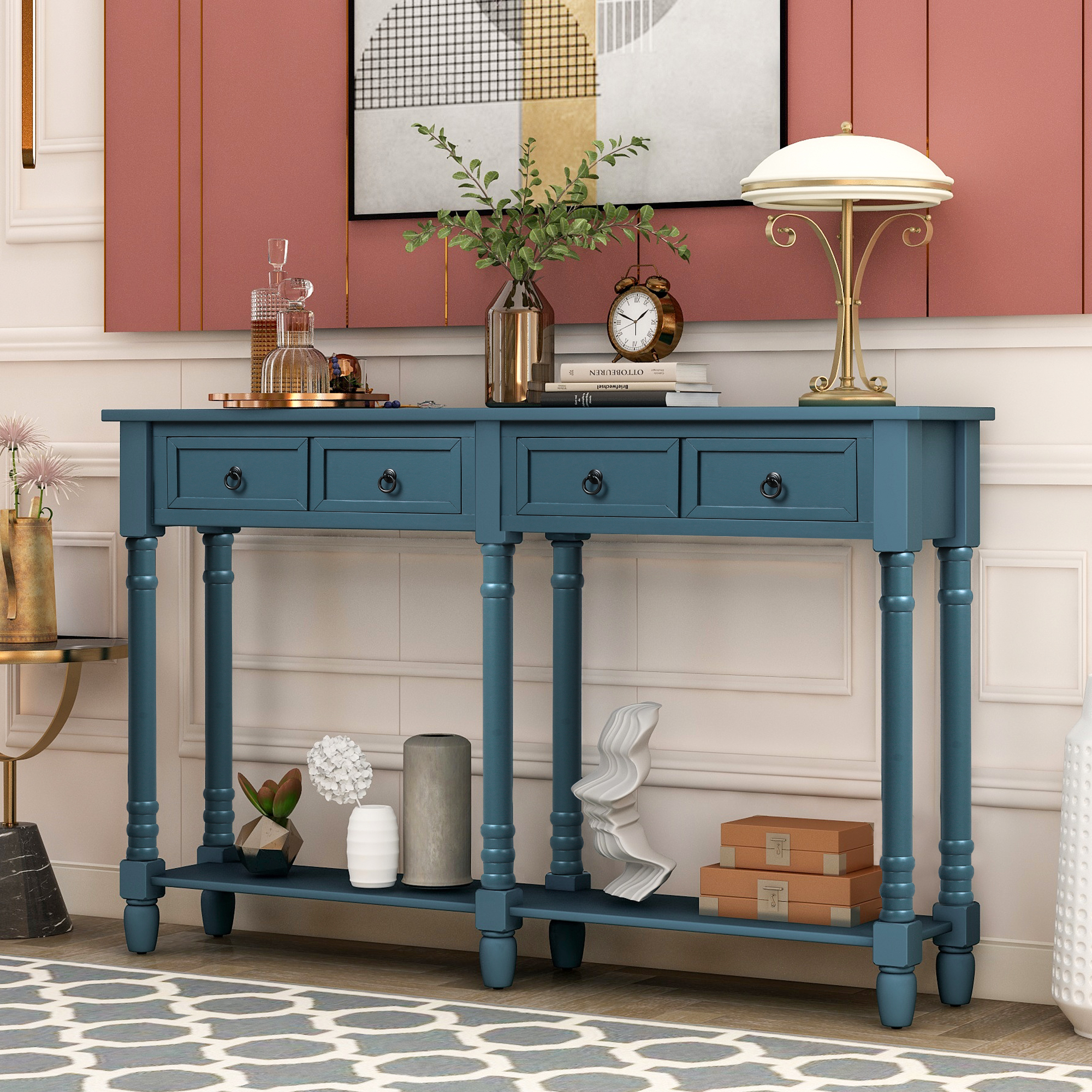 Console Table With Drawers For Entryway - WF188957AAM