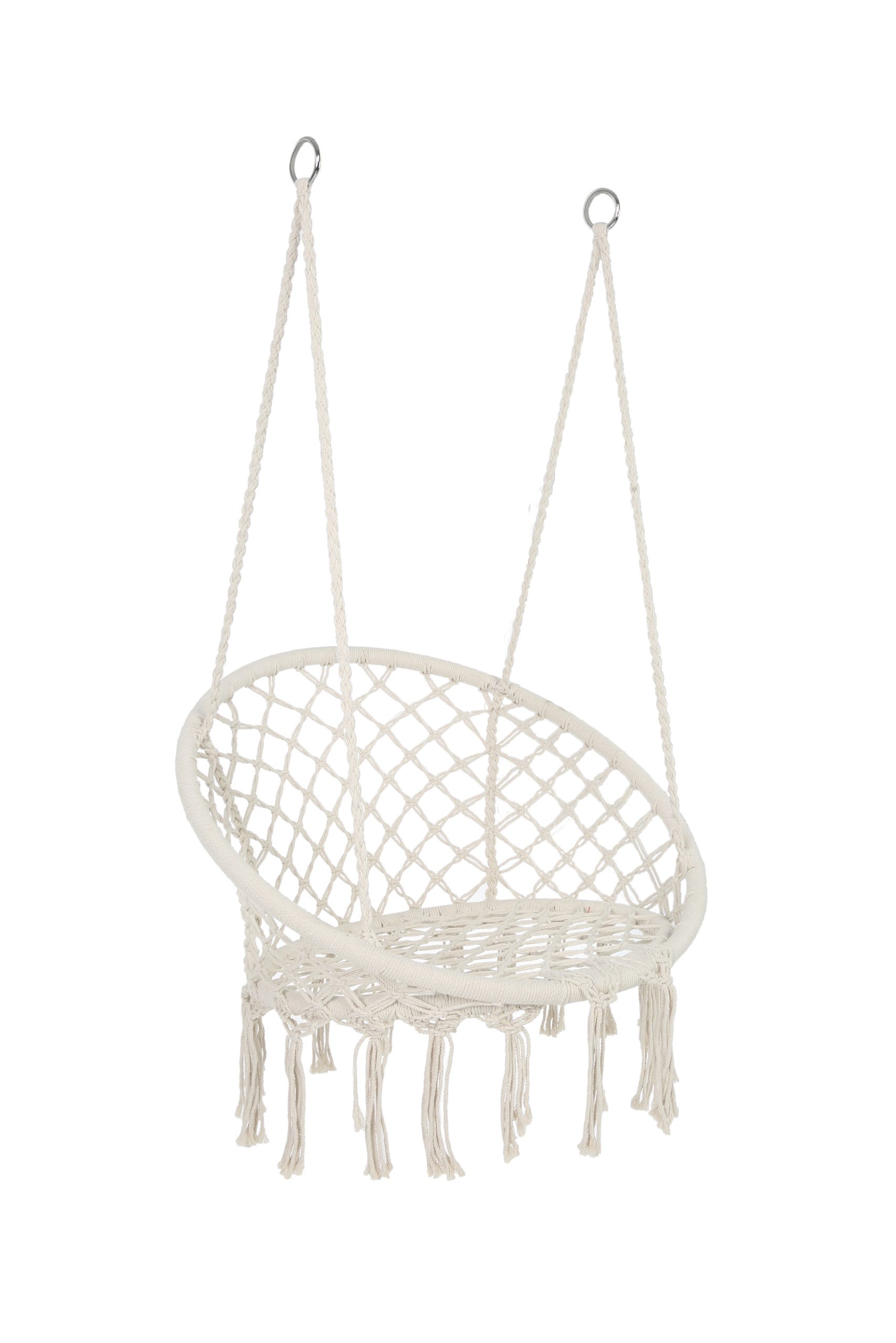 Max 330 Lbs Hanging Cotton Rope Hammock Swing Chair - W41917522