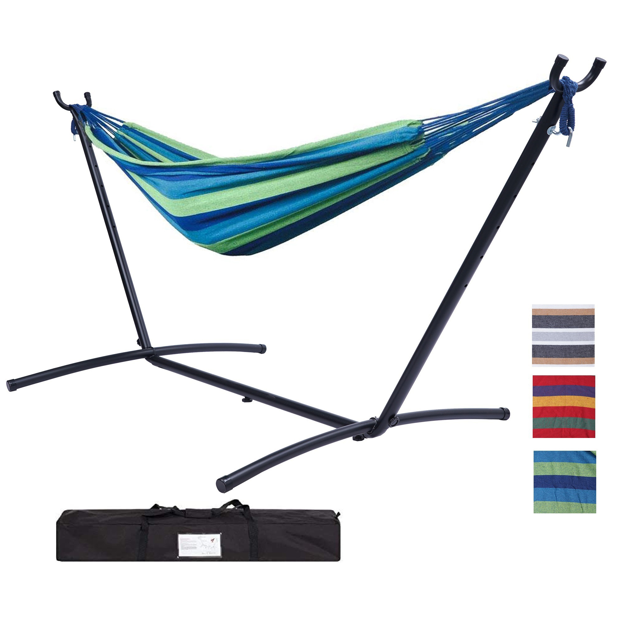 Double Classic Hammock With Stand For 2 Person - W41929035