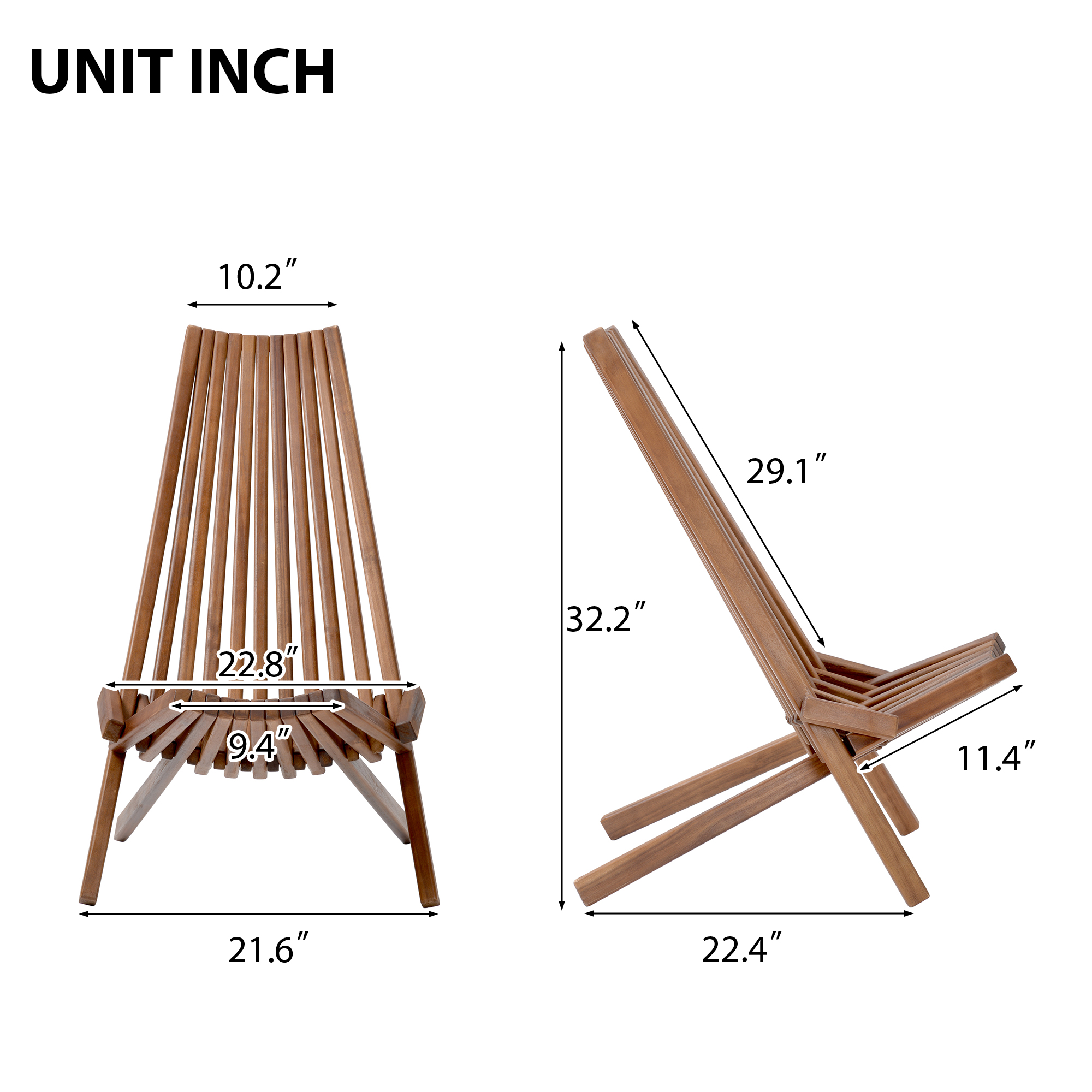 Folding Wood Chair W55622286