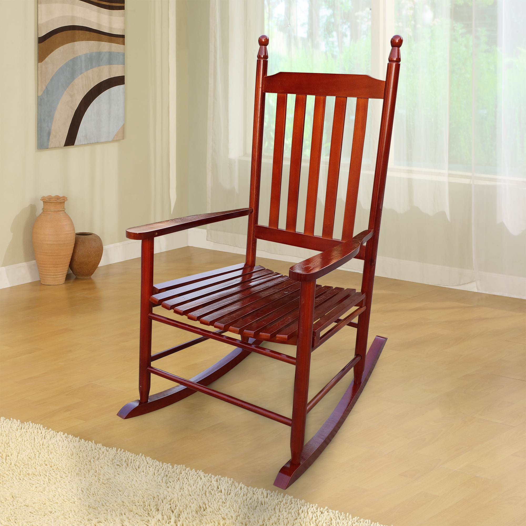 Wooden Porch Rocker Chair - W49528619