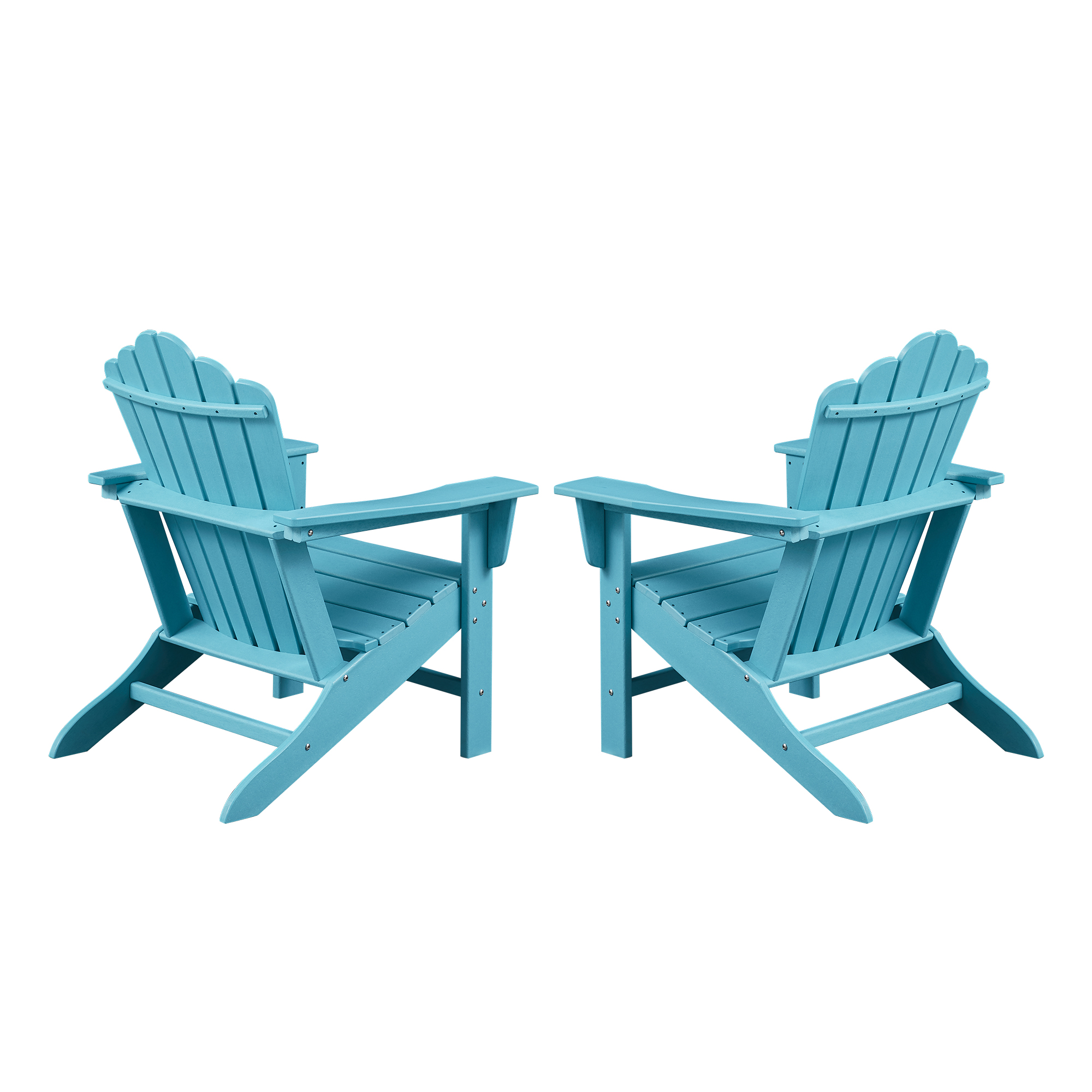Plastic Classic Outdoor Adirondack Chair, Set of 2