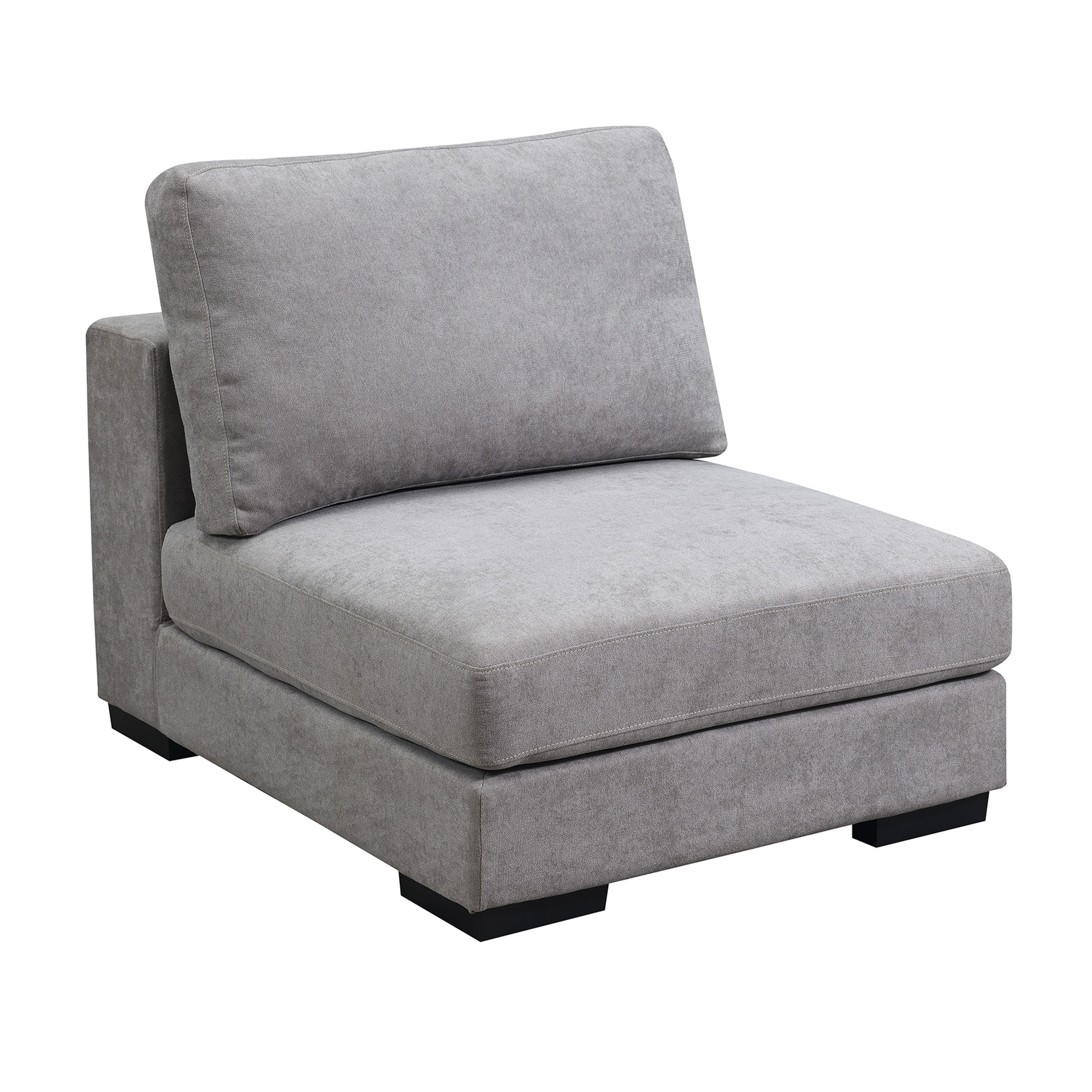 Modular Customizable and Reconfigurable Deep Seating, Armless Sofa, Gray - WF282314AAE