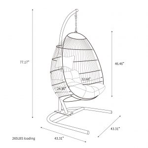 Egg Shape Single Swing Chair - W30235073