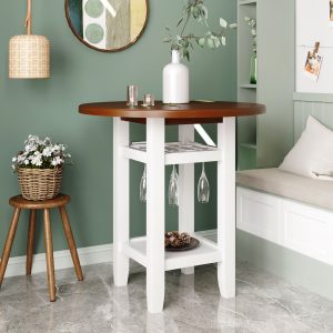 Wood Round Dining Table - WF283969AAK