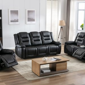 PU Leather Reclining Sofa Set (1+2+3 Seat) - SG000323AAA