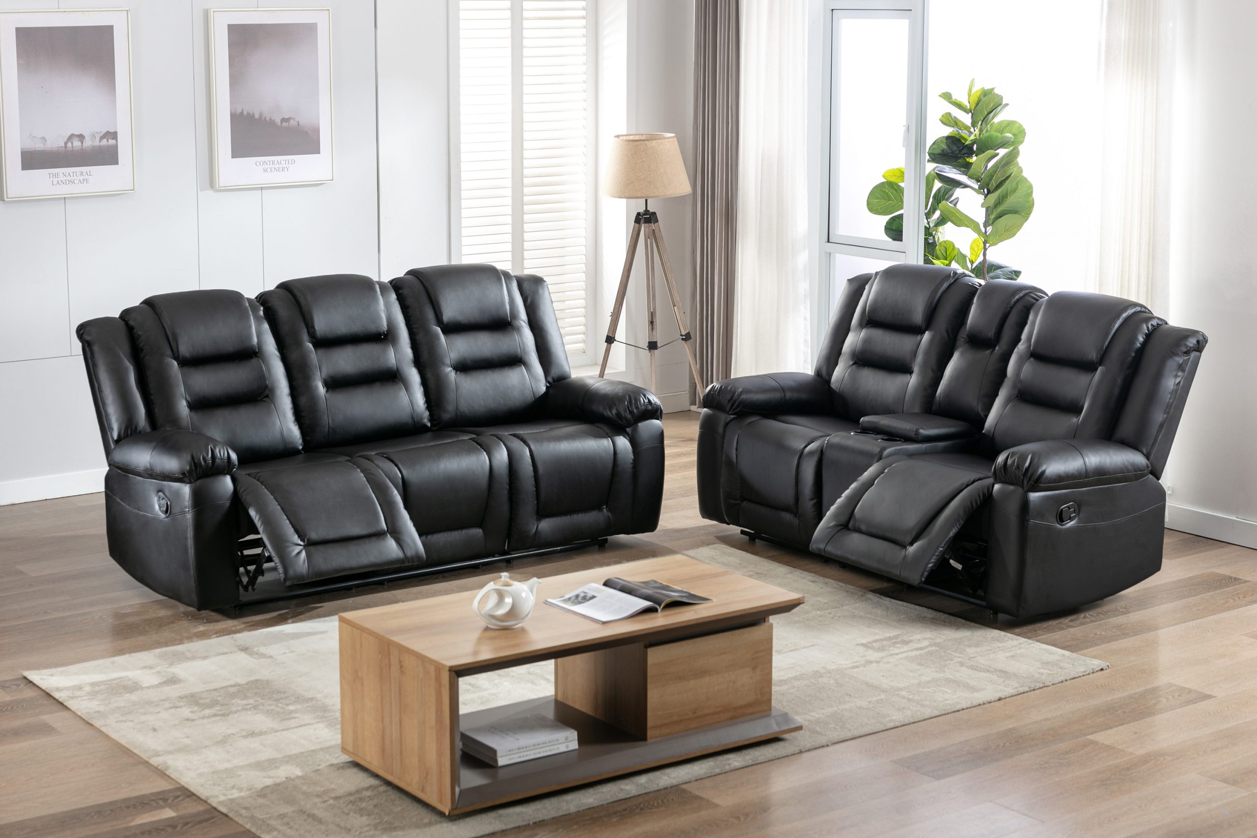 PU Leather Reclining Sofa Set (2+3 Seat) - SG000322AAA