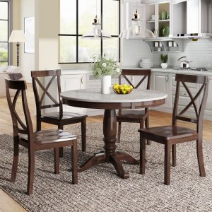  5 Pieces Dining Table and Chairs Set - SG000341AAA