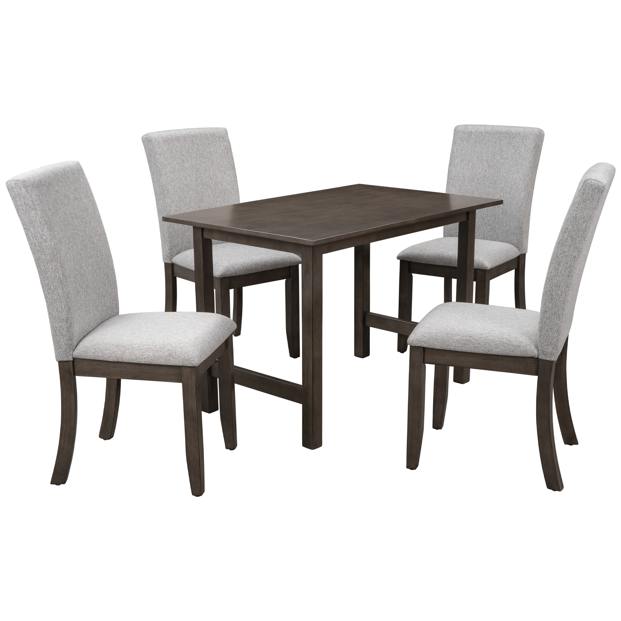 5-Piece Wood Dining Table Set For 4 - SH000193AAE