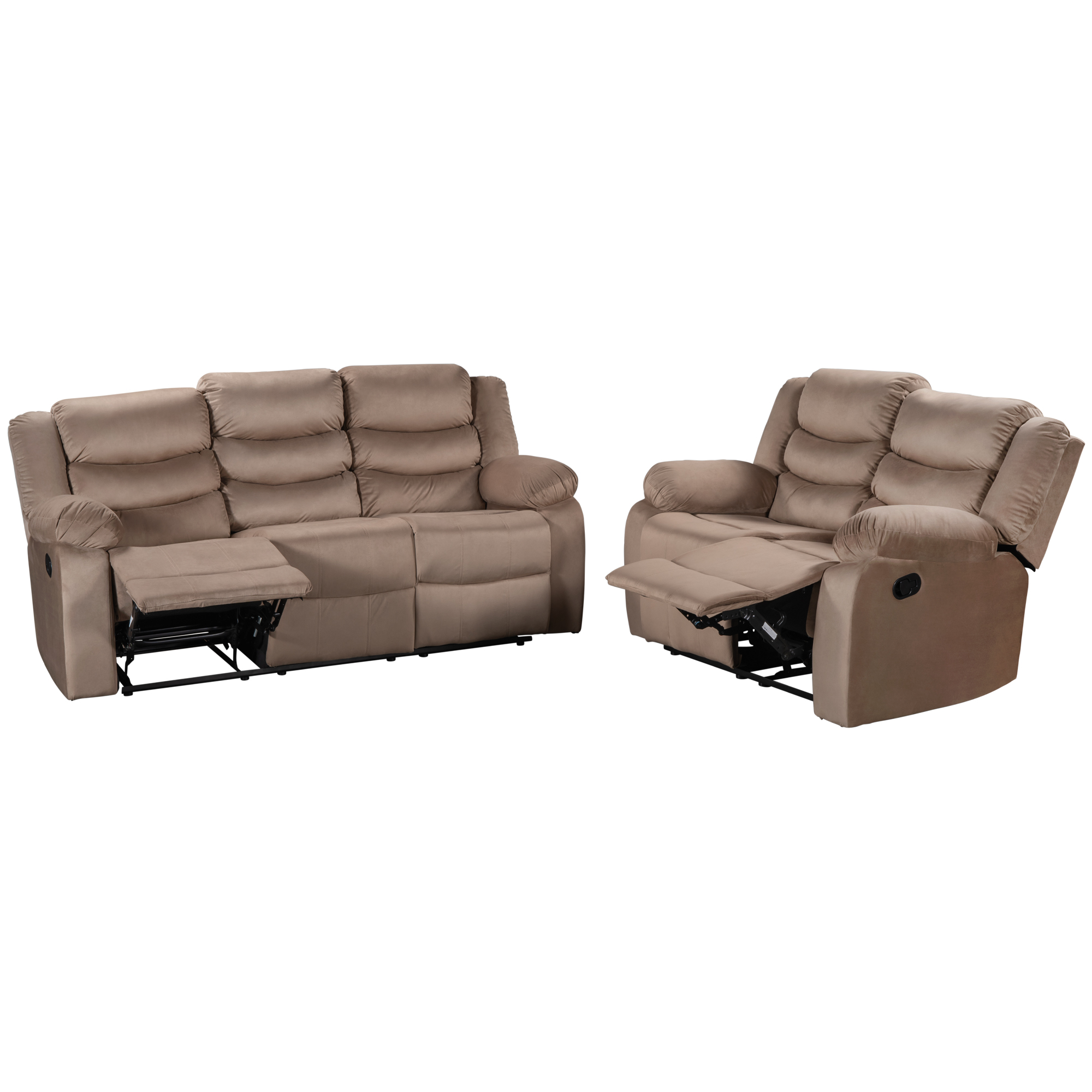 Velvet Upholstered Reclining Sofa Set (  2+3 Seat ) - SG000352AAA