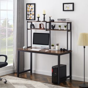 52" Computer Desk with Hutch and Shelves - WF288988AAA