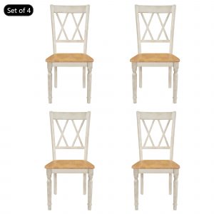 4-Piece X-Back Wood Breakfast Dining Chairs - WF287950AAL