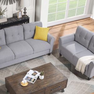 Linen Upholstered Couch Furniture - 2+3 Seat - SG000372AAC
