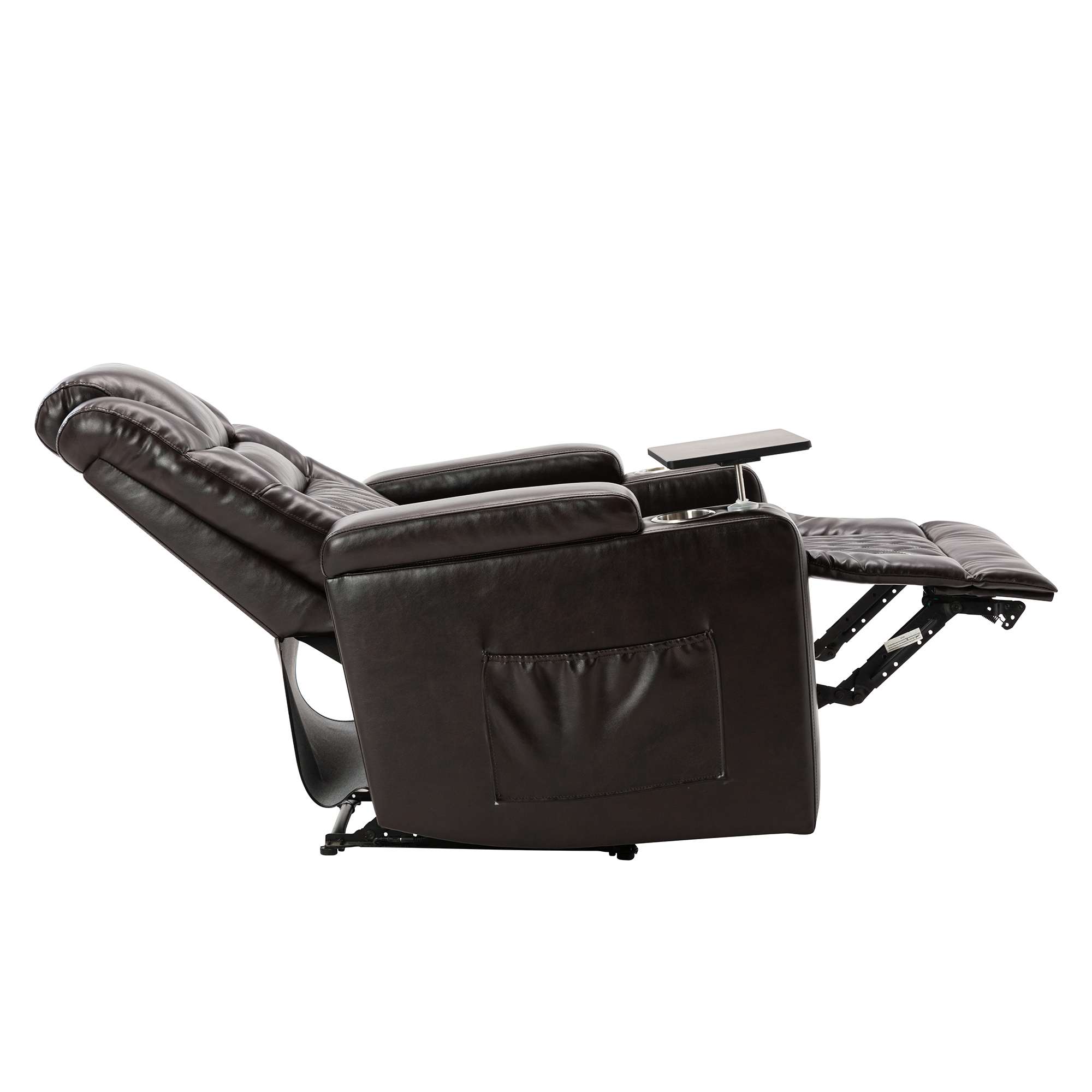 Power Recliner Sofa With USB Charging Port And Hidden Arm Storage, Brown - SG000440AAA
