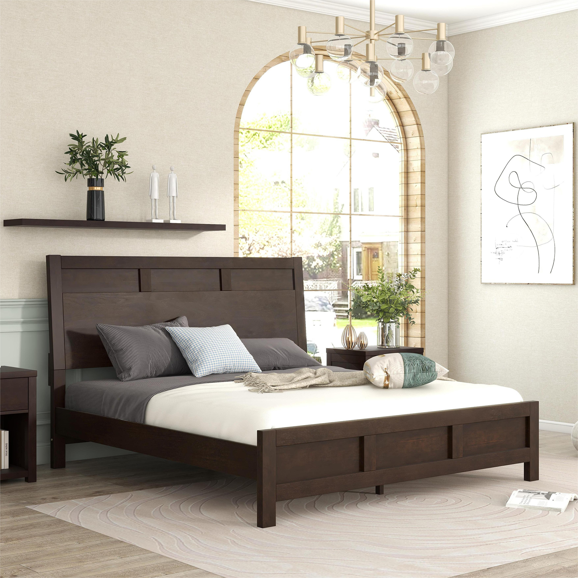 Classic Rich Brown 3 Pieces King Bedroom Set - BS300491AAP