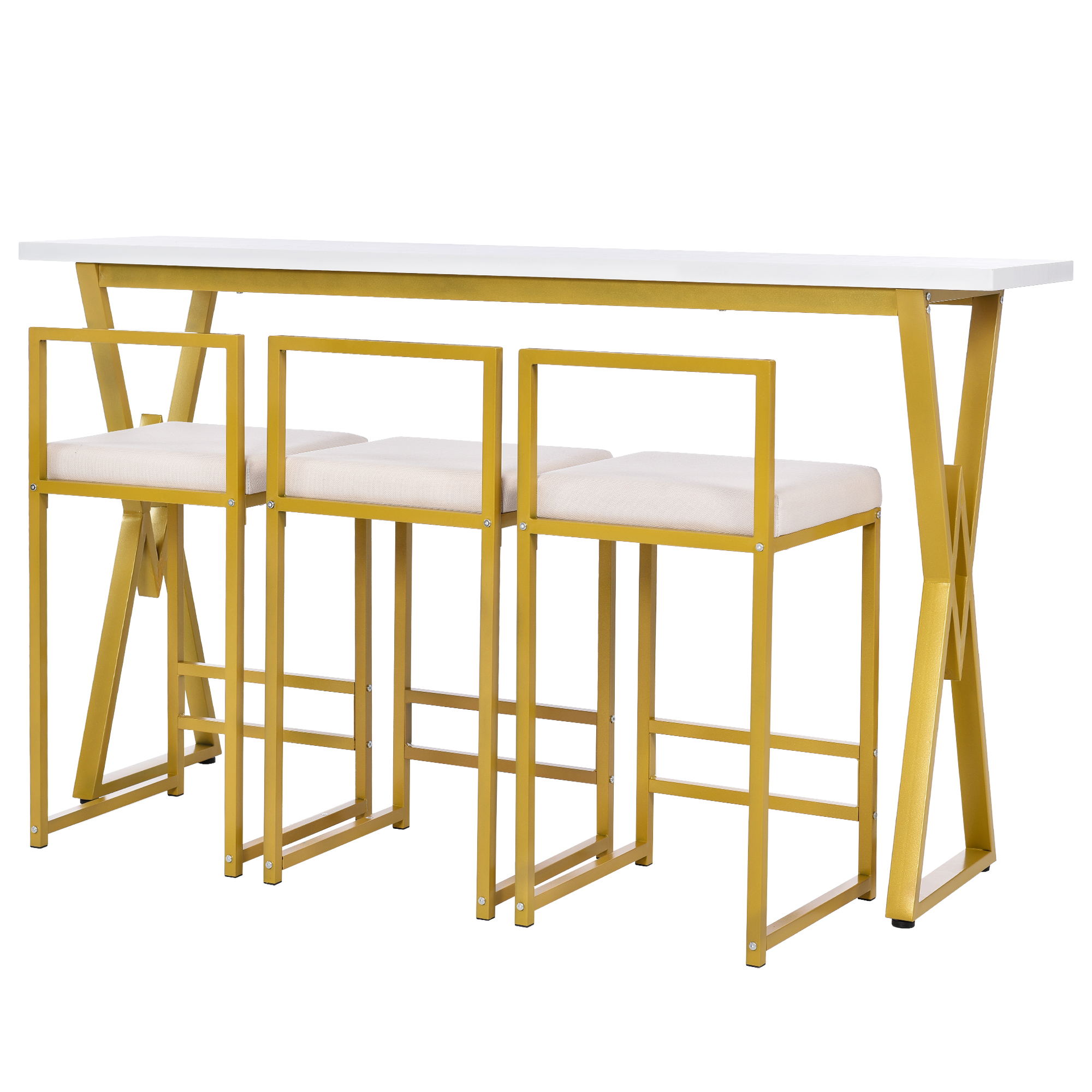 Modern 4-Piece Counter Height Dining Table Set - WF294684AAG