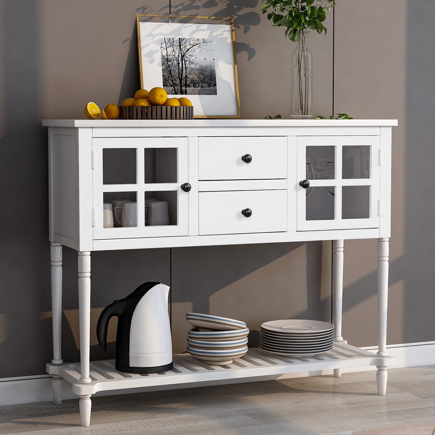 Sideboard Console Table with Bottom Shelf - WF193444AAK