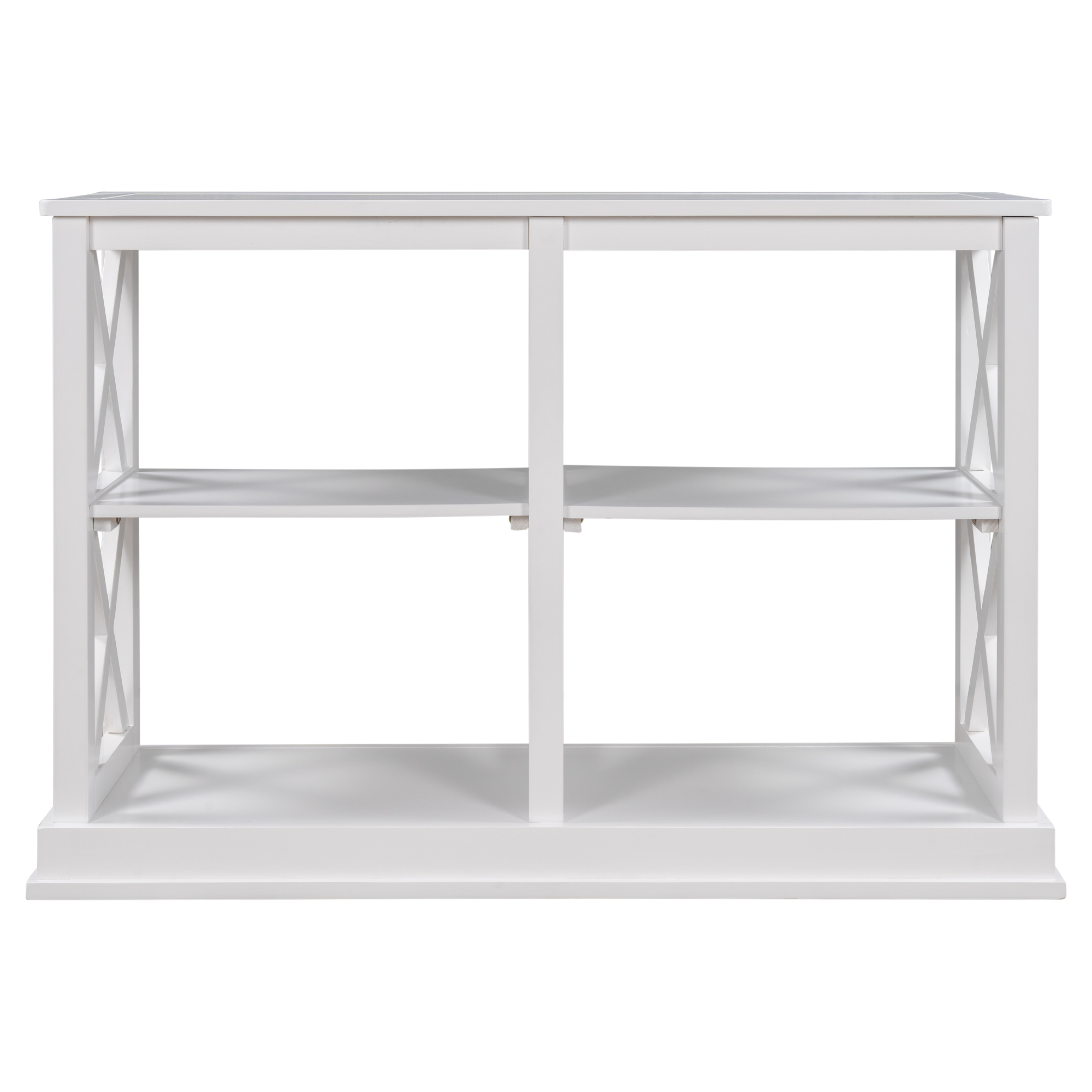 Narrow Console Table With 3-Tier Open Storage Spaces - WF199317AAK