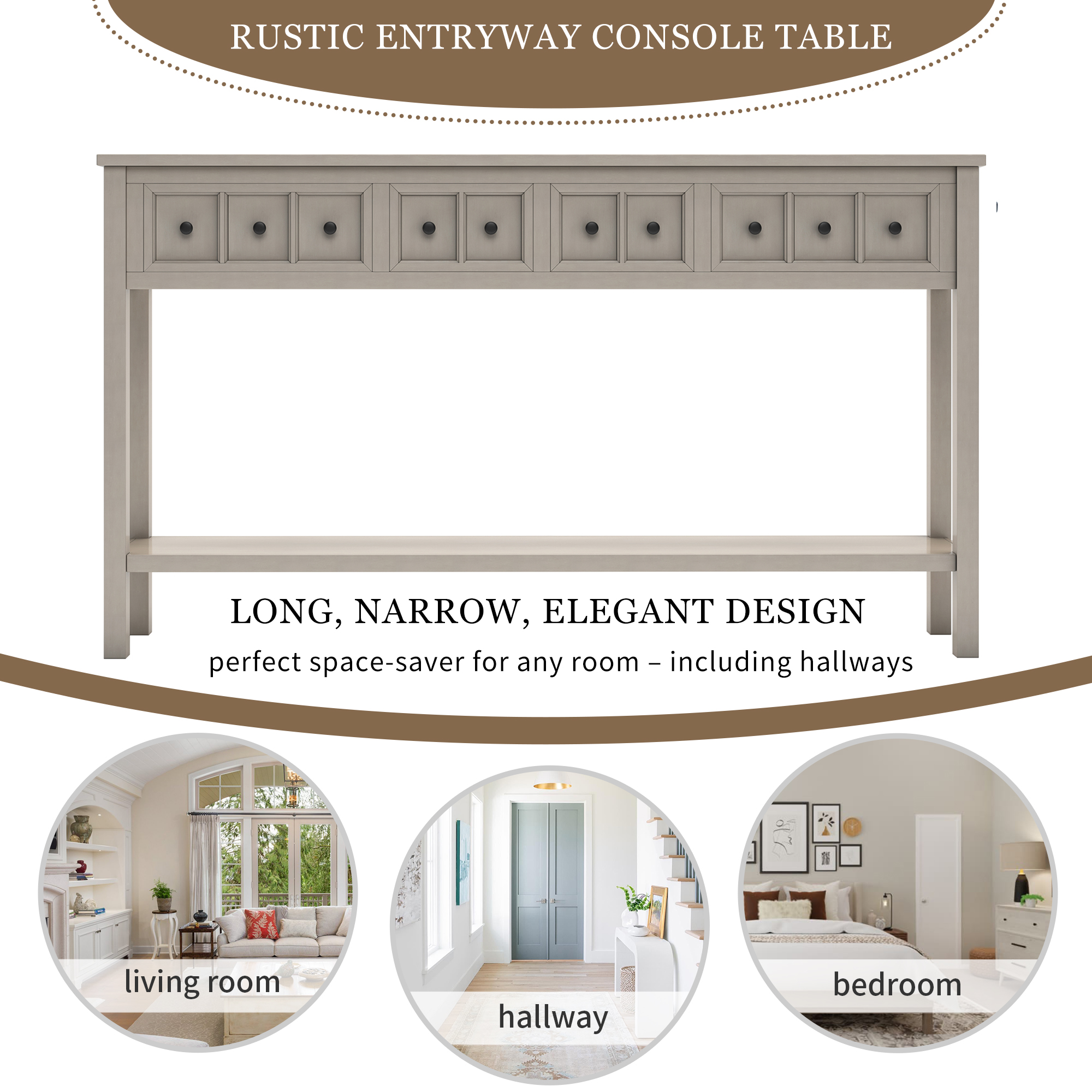 Rustic Entryway Console Table - WF281290AAE
