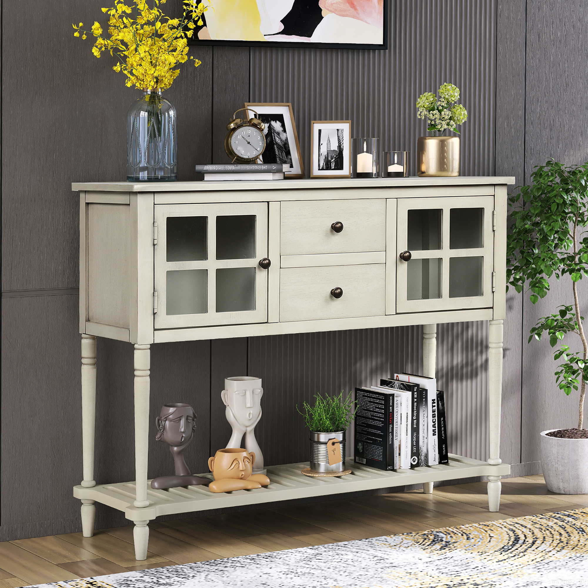 Sideboard Console Table with Bottom Shelf - WF193444AAE