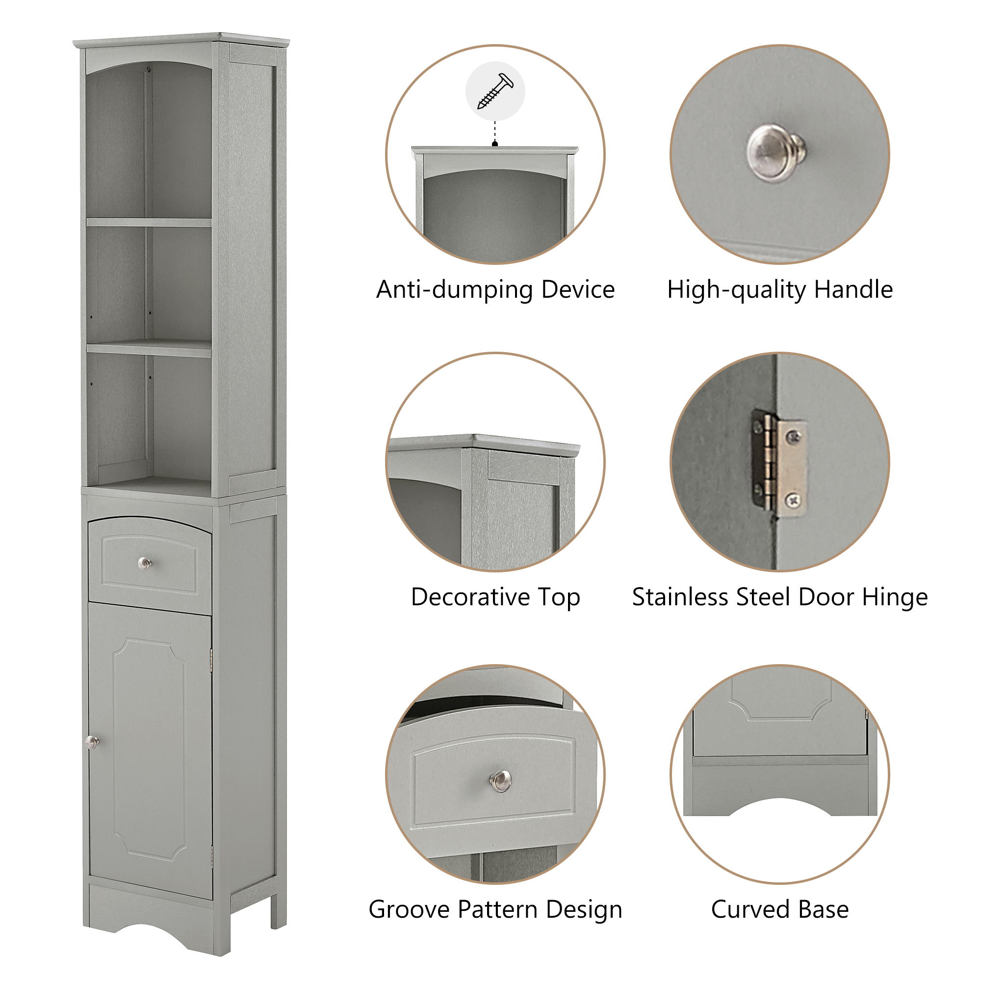 Freestanding Storage Cabinet With Drawer - WF289423AAG