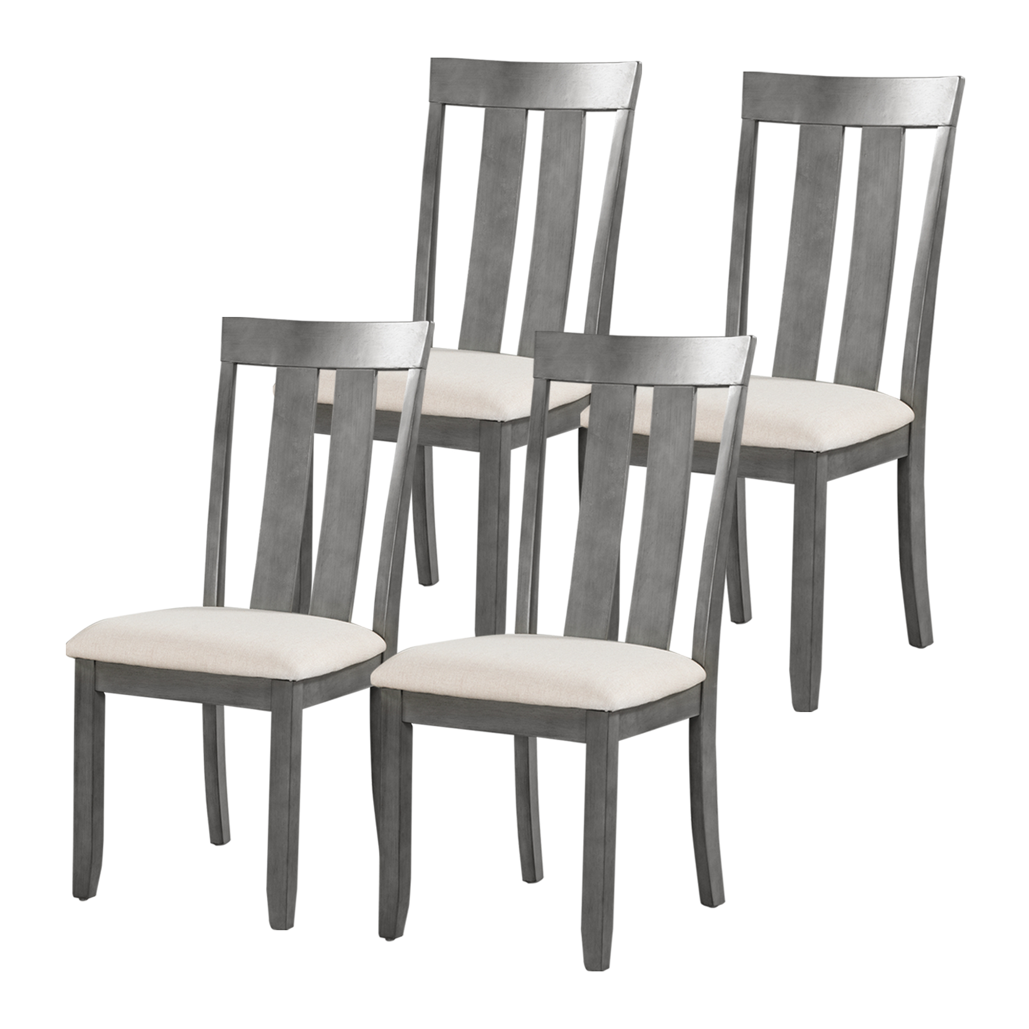 Fabric Dining Chairs with Seat Cushions, Set Of 4 - WF291209AAE