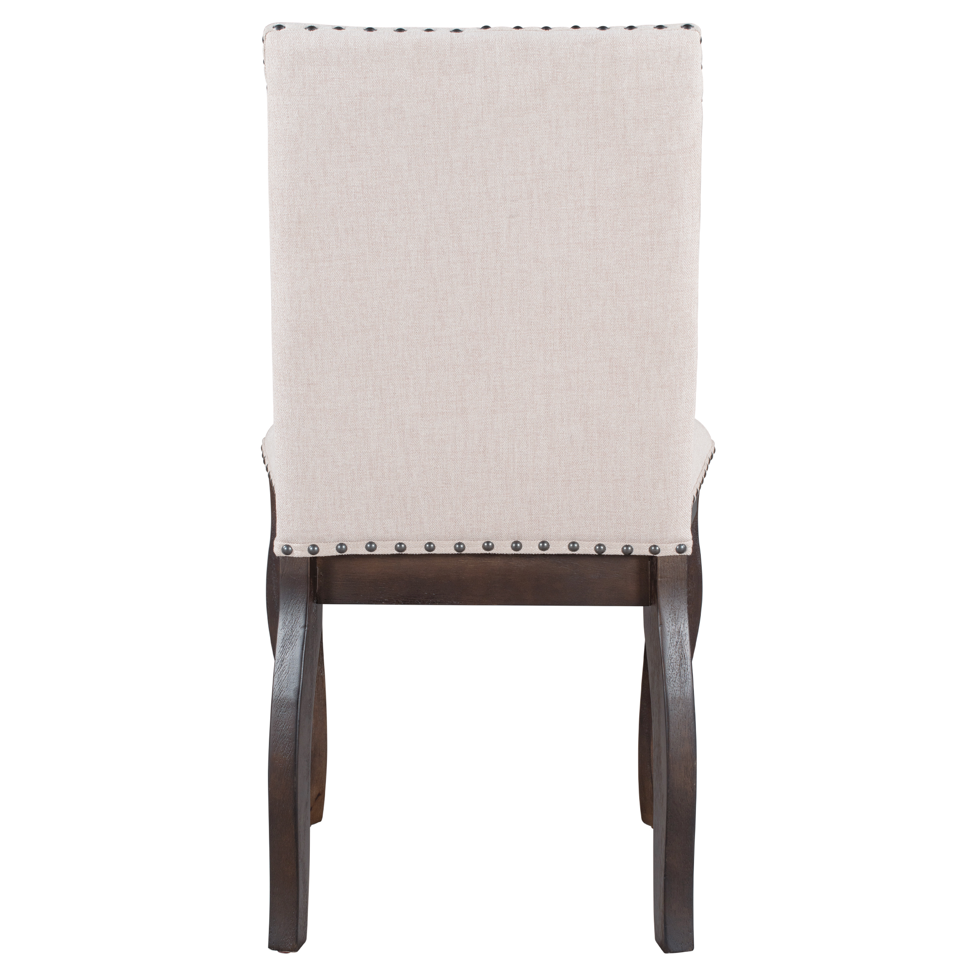 Wood Upholstered Fabric Dining Room Chairs with Nailhead - WF291264AAP