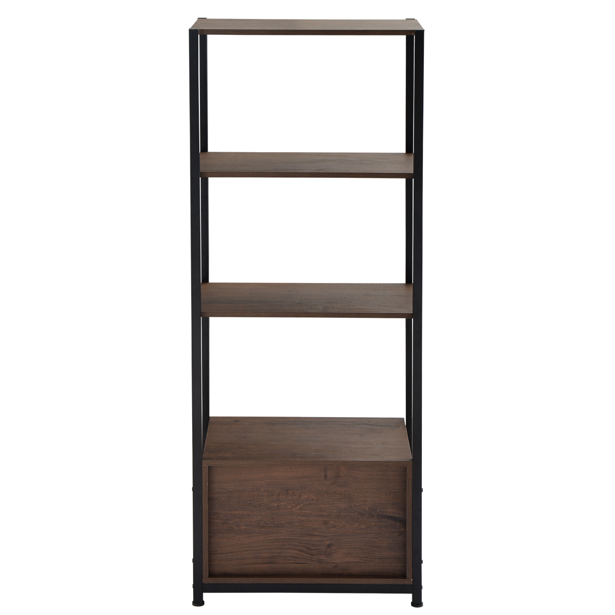 4-Tier Bookshelf with 4 Storage Shelves and Two Drawers - PP295216DAA