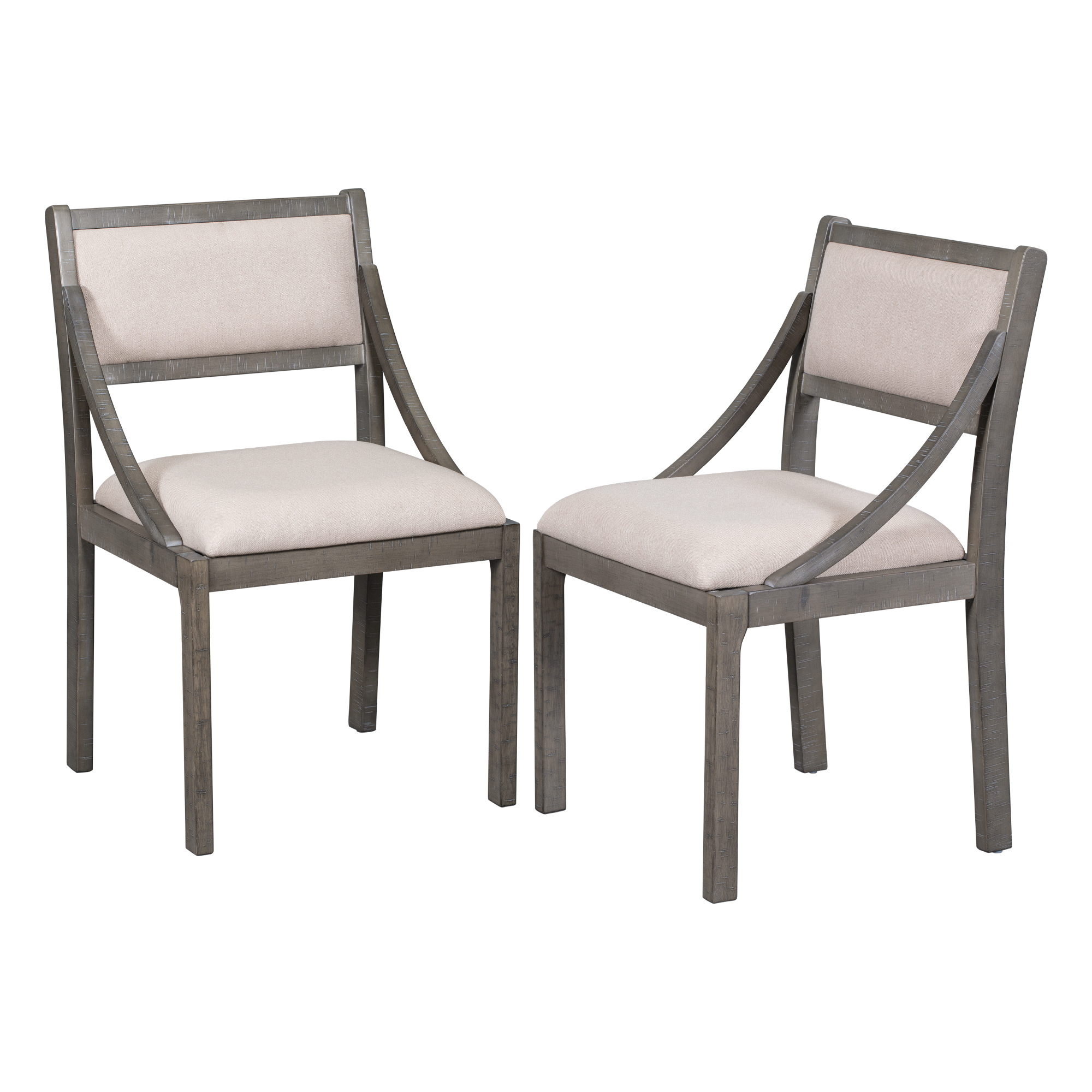 TREXM Retro Wood Dining Chairs Set of 2 - WF295747AAP