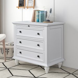 3-drawer Storage Wood Cabinet, End Table With Pull Out Tray As Same As Wf296671aak - WF319367AAK