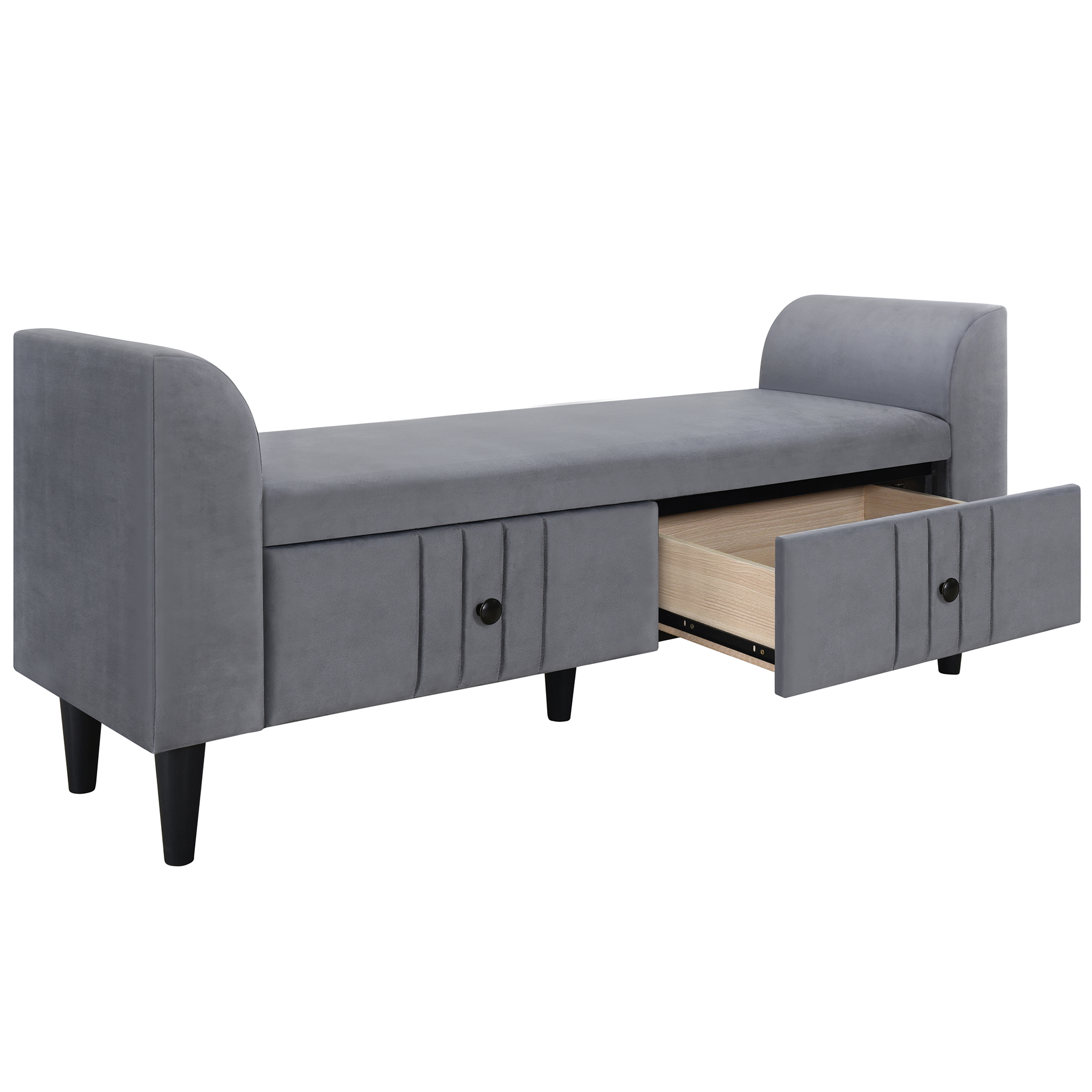Upholstered Wooden Storage Bench with 2 Drawers - WF295453AAE
