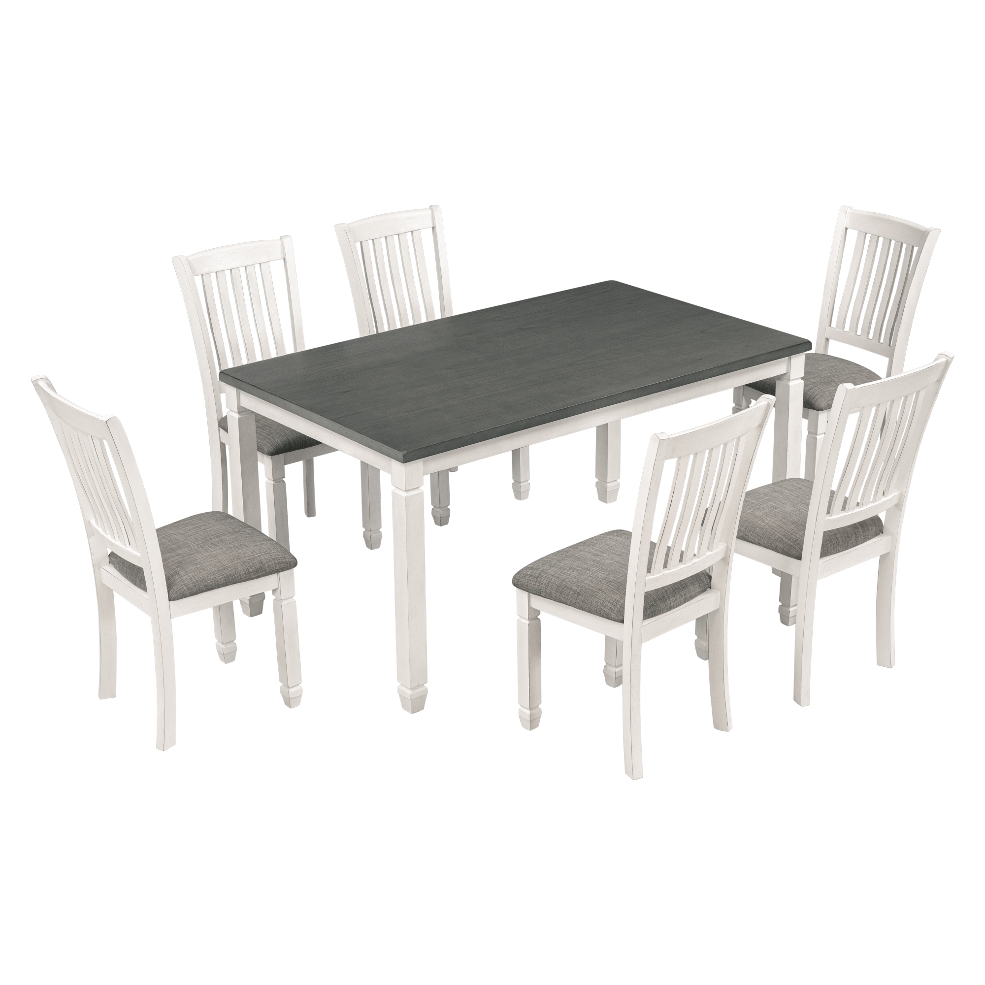 Neoclassical Style 7-Piece Dining Table Set - ST000017AAE