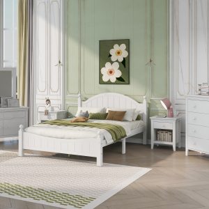 6 Pieces Traditional Concise Style Bedroom Sets, Full Bed - BS600732AAA