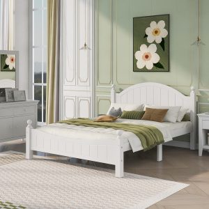 4 Pieces Traditional Concise Style Bedroom Sets, King Bed - BS400902AAA