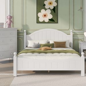 3 Pieces Traditional Concise Style Bedroom Sets, King Bed - BS300902AAA
