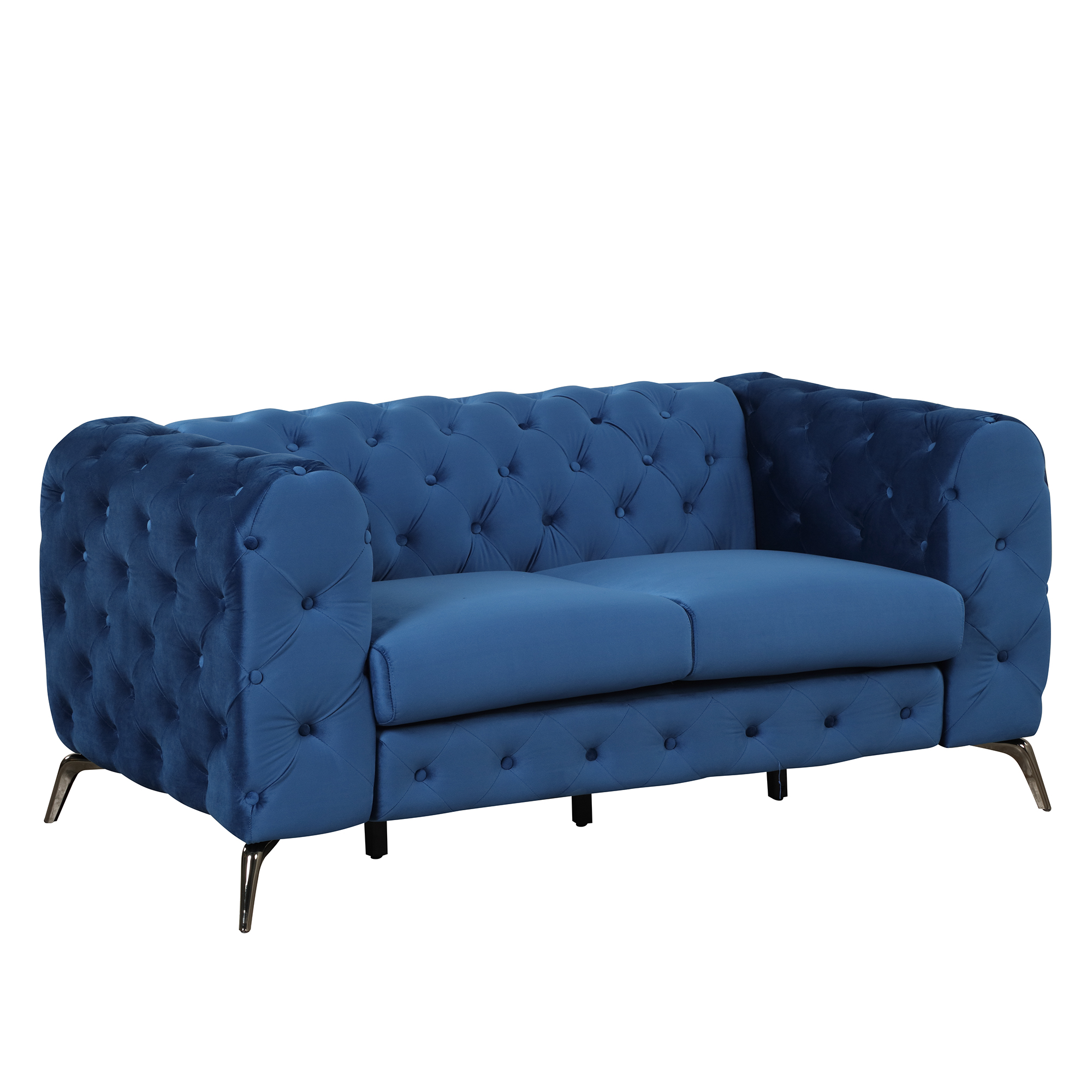 Velvet Upholstered Loveseat Sofa - SG000602AAC