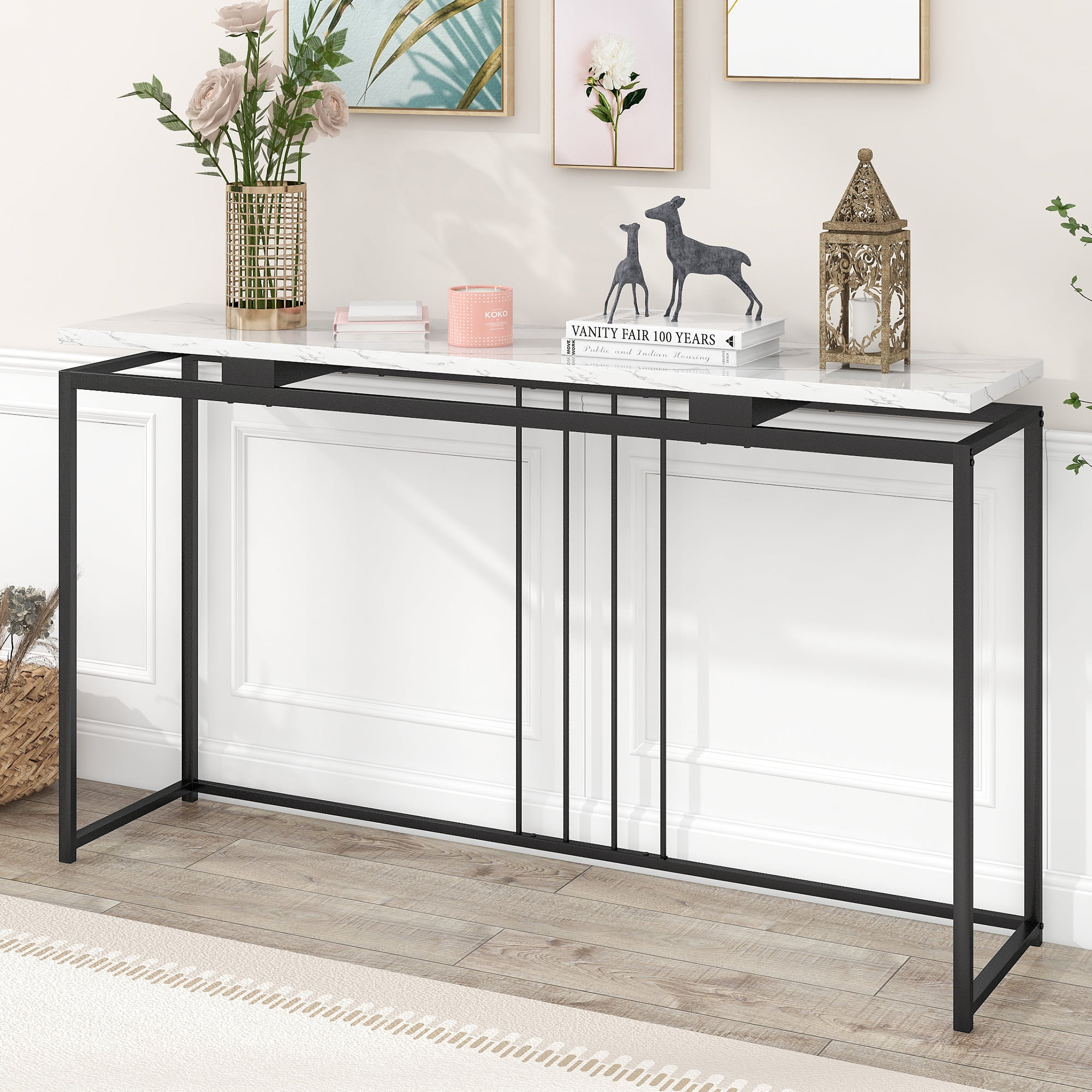 Extra Long Entryway Table With Metal Frame - WF299322AAB