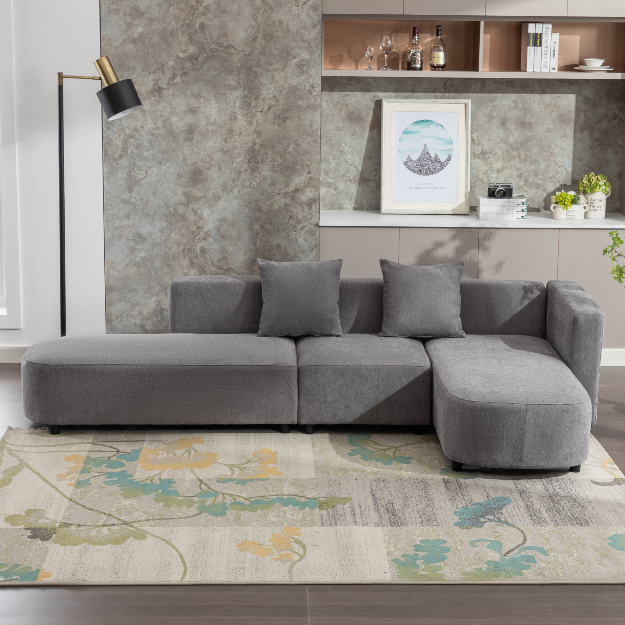Luxury Modern Style Upholstery Sofa - WY000297AAE