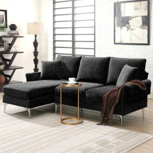 84" Chenille L-Shaped Sectional Sofa - GS000033AAB