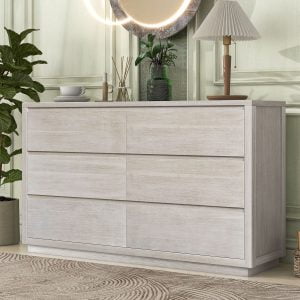 Modern Style Soild Wood 6-Drawer Dresser - BS301021AAE