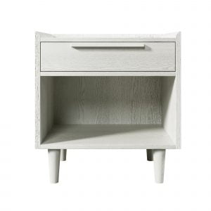Modern Style Manufactured Wood One-Drawer Nightstand - WF298992AAW
