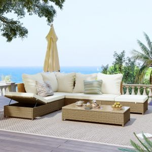 All Weather PE Wicker Sectional Set - SP101211AAA